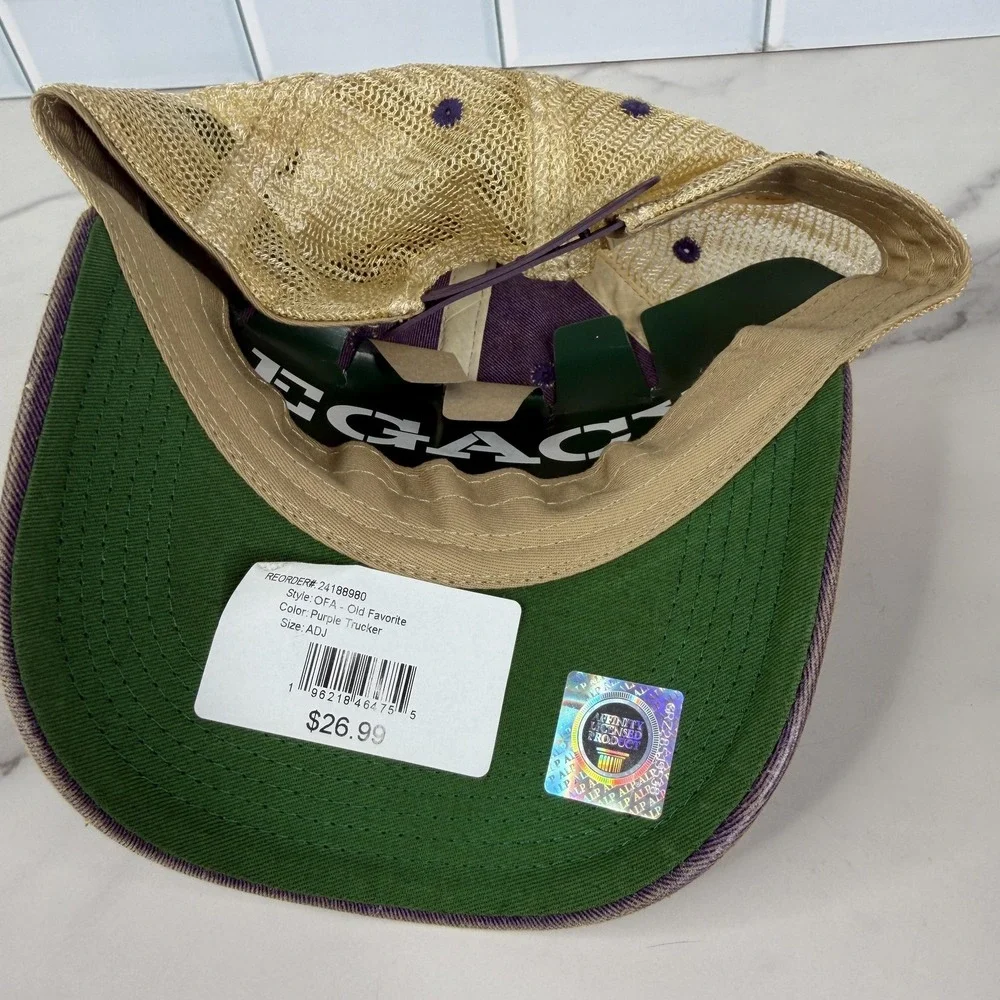 Kansas State Wildcats Hat Cap Snap Back Mens One Size Purple Tan NCAA Football